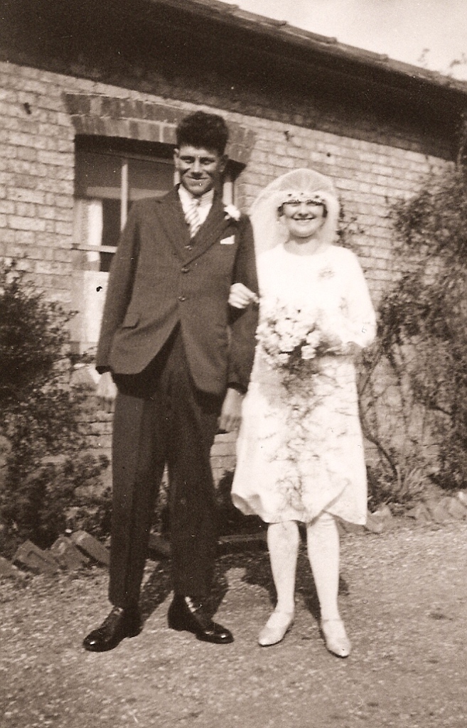 Newlyweds Ernest and Maude Barber