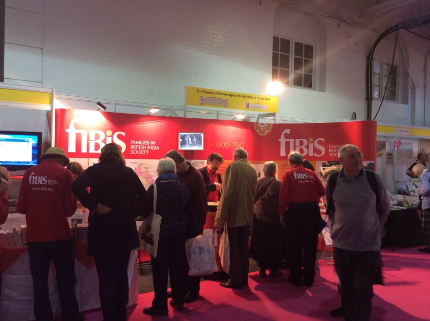 FIBIS stand at day one of Who Do You Think You Are? Live 2014