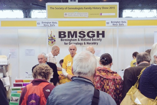 Birmingham & Midland Society for Genealogy & Heraldry stand