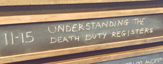 Understanding the Death Duty Registers sign